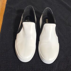 Michael Kors Women’s Black and White Slip-On Sneakers